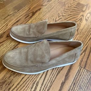Duke + Dexter Men's Suede Slip-On Loafers in Tan